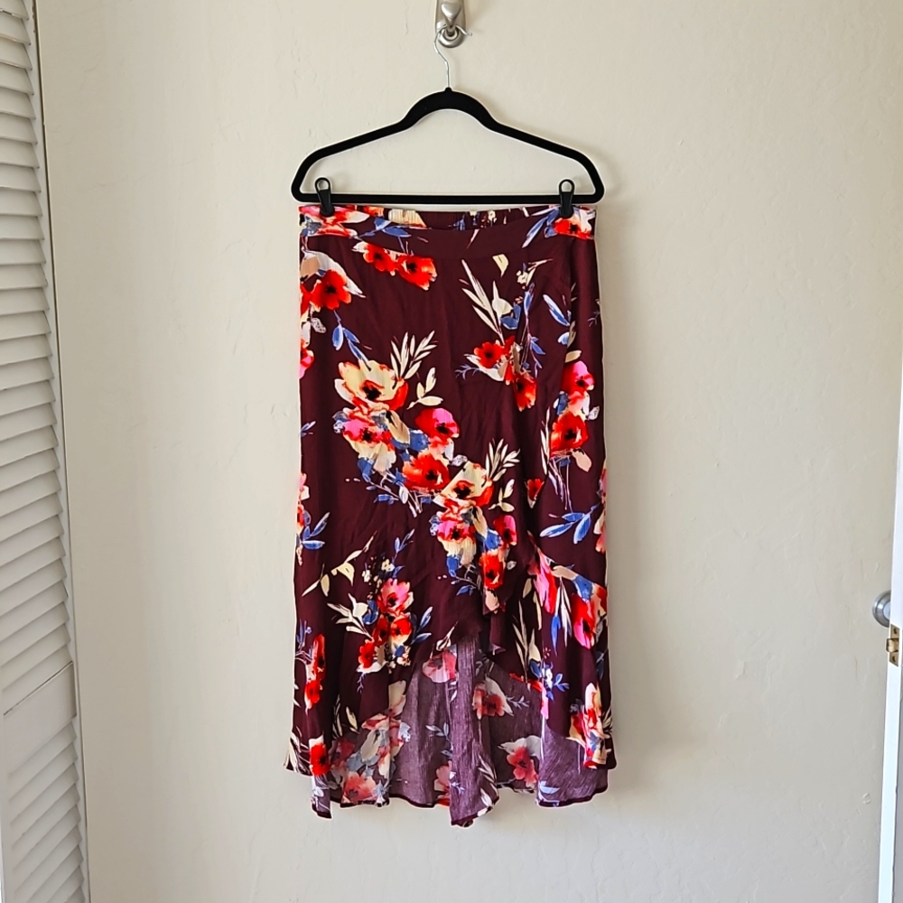 Floral Print Skirt